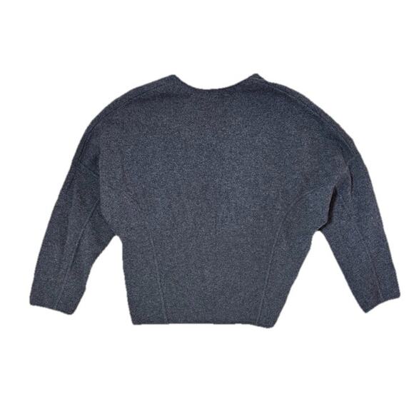 VINCE Women’s Merino Wool Cashmere Sweater Gray Lace Up Detail Size XS - Picture 5 of 5